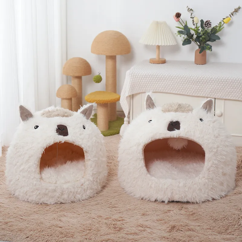 Cat Kennel Dog Pet Cushion Bed Cat Winter Warm