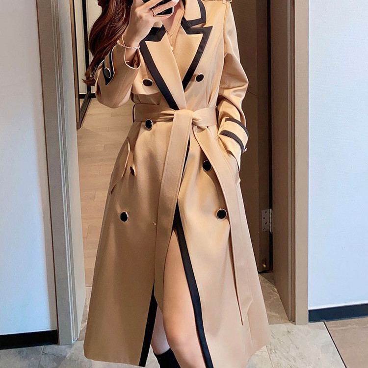 Women's Fashionable Elegant Acetate Trench Coat