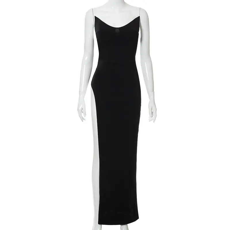New Irregular Shoulder High Waist Sexy Side Dress