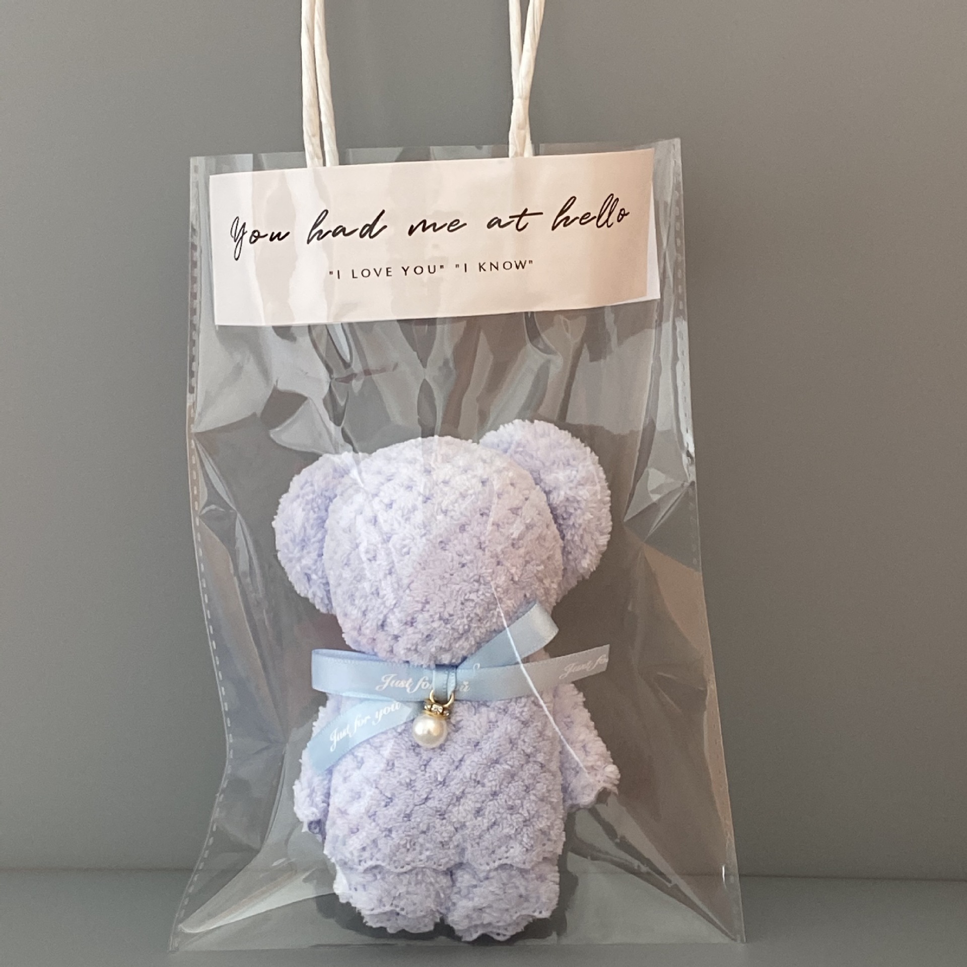 Blue ordinary gift bag