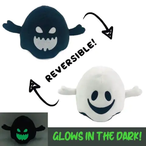 Halloween Luminous Plush Toys Creative Cute Reversible Ghost Pumpkin