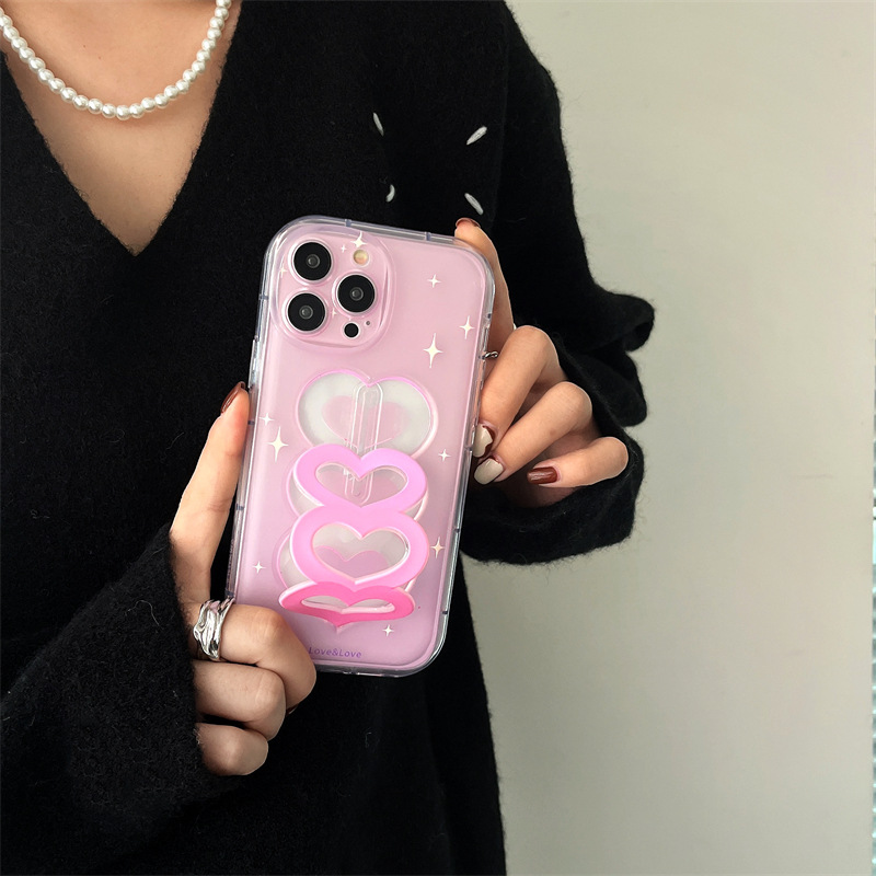 Gradual Colorful Star Silicone Phone Case