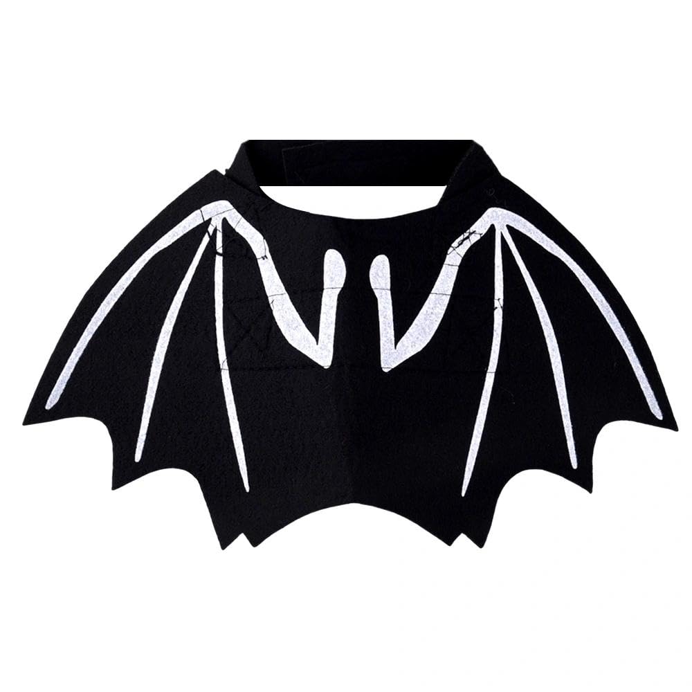 Pet Halloween Costume Bat Wings For Cat Small Dog Adjustable Black