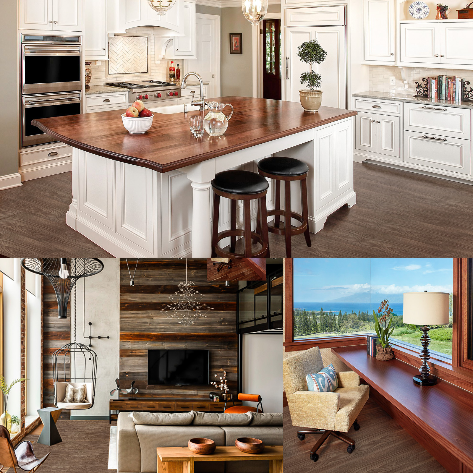 Floor Planks Tiles Self Adhesive Wood Effect Vinyl Flooring Kitchen Bathroom — image 6