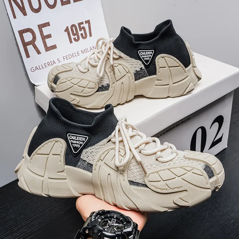 Men's Spring Summer Mesh Sneakers, Breathable Fly