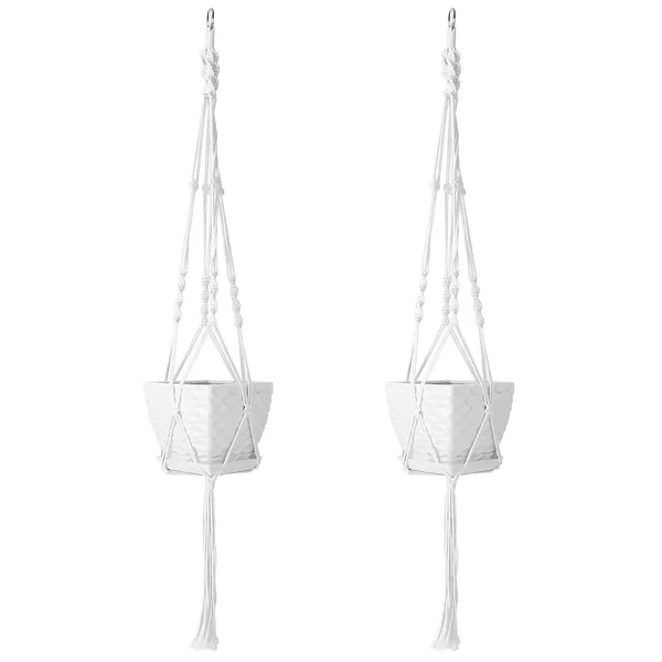 Cotton Rope Plant Hanger, 2 Pack, picture 2 of 4