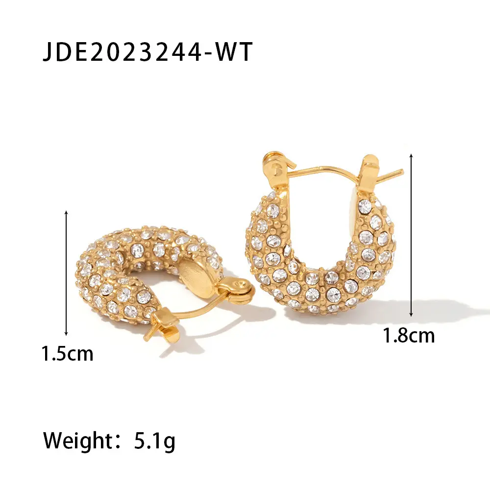 Europe And America Fashion Exquisite Earrings INS Titanium Steel Ear Ring