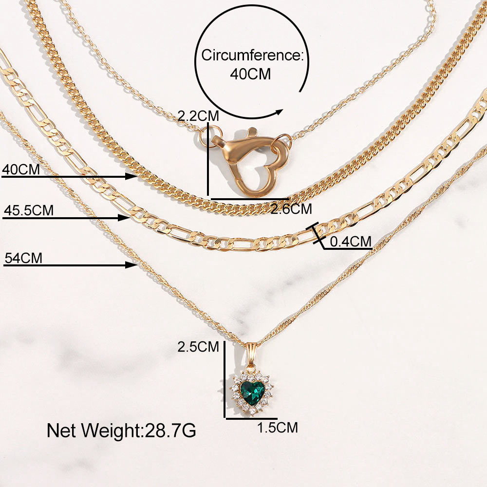 81fe38e7 d259 4fce 9cba 3d5cfc107e6f Crystal Heart Pendant Necklace