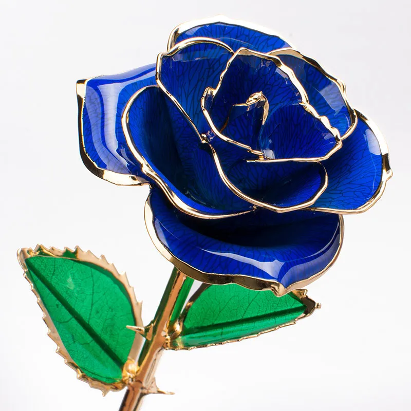 24K Gold-plated Rose Flower With A Gift Box Valentine's Day Gift – image 2