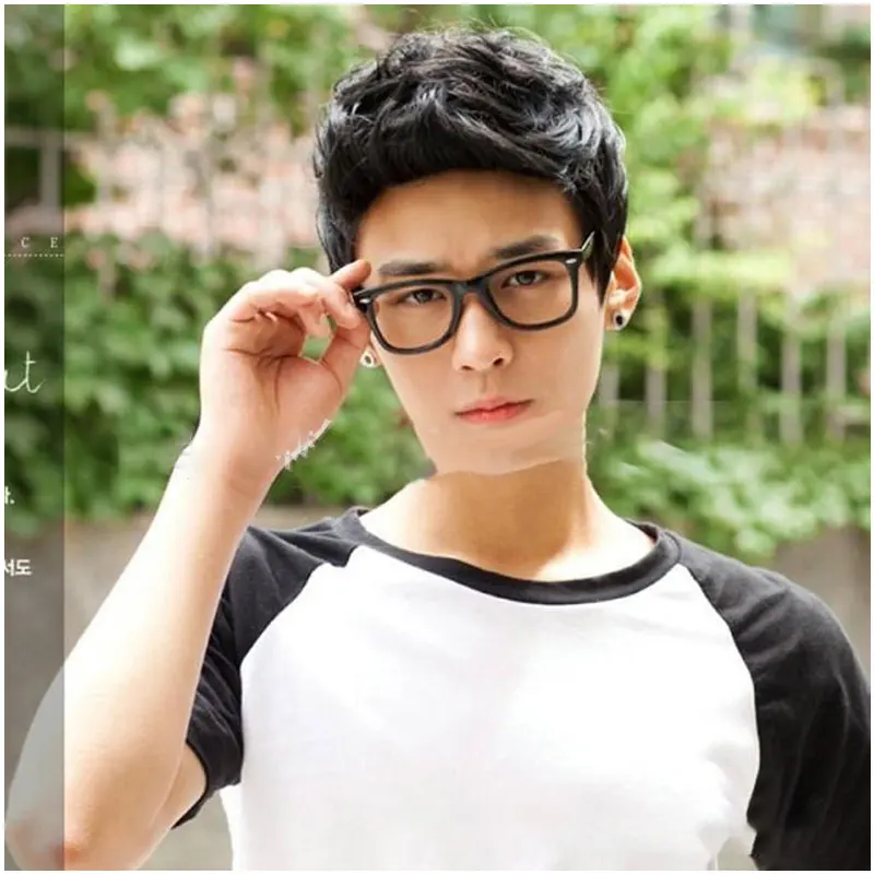 Korean Style Men's Cover Male Short Black High Temperature