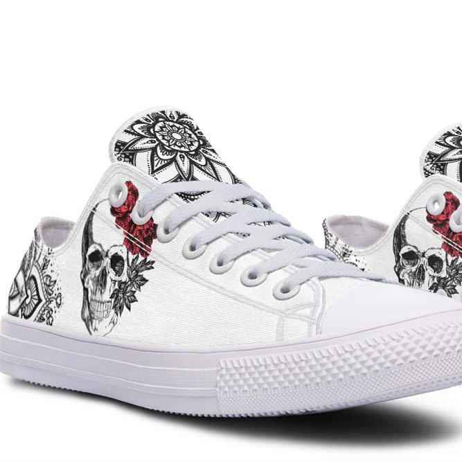 Fashion Printed Couple High Top Canvas Shoes