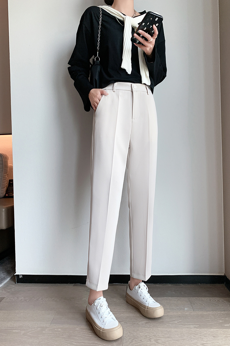 Title 13, Casual Nine Points Small Ice Silk Harem Pants, ...