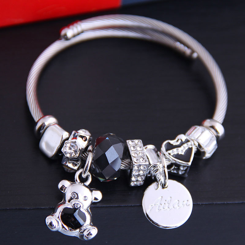 European And American Stainless Steel Bracelet Manual Beading