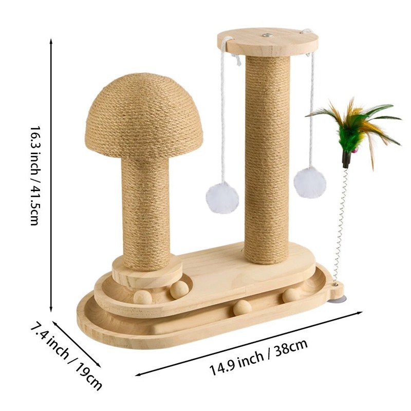 Large Cat Tree Scratching Post Pet Climbing Tower Kitten Activity Centre — image 2