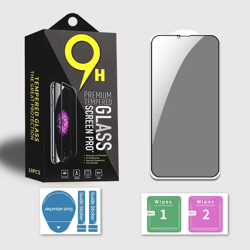 Full Screen Peep-proof Silk Privacy Tempered Film