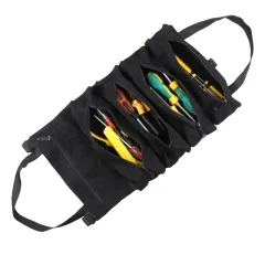 Car 16 Ann Canvas Tool Hanging Bag Car Storage Bag Electrician Bag Hardware Car Tool Bag - Black - View 1