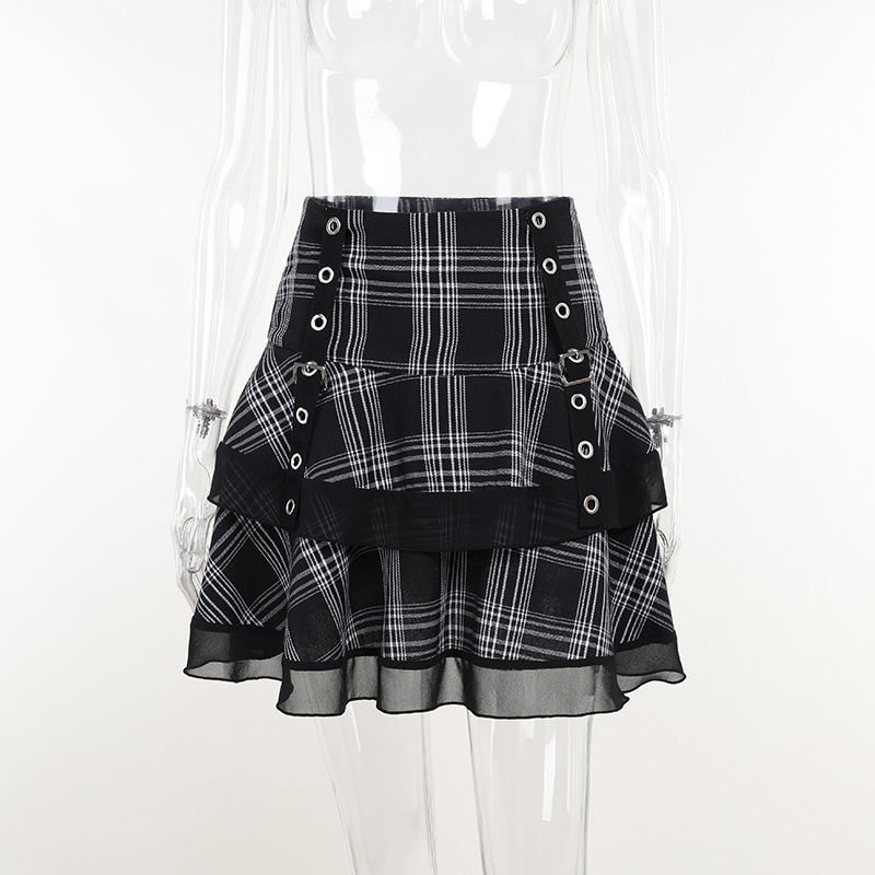 Ladies Fashion Lace Panel Slim Skirt