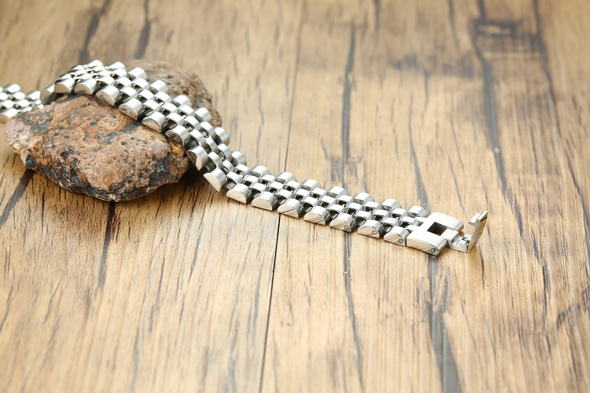 Men's Stainless Steel Watch Chain Bracelet
