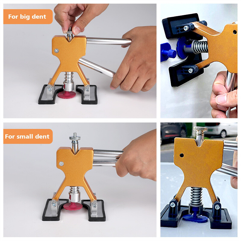 PDR Tools Car Paintless Kit Dent Puller Lifter Repair Removal Hail Tabs Glue Gun