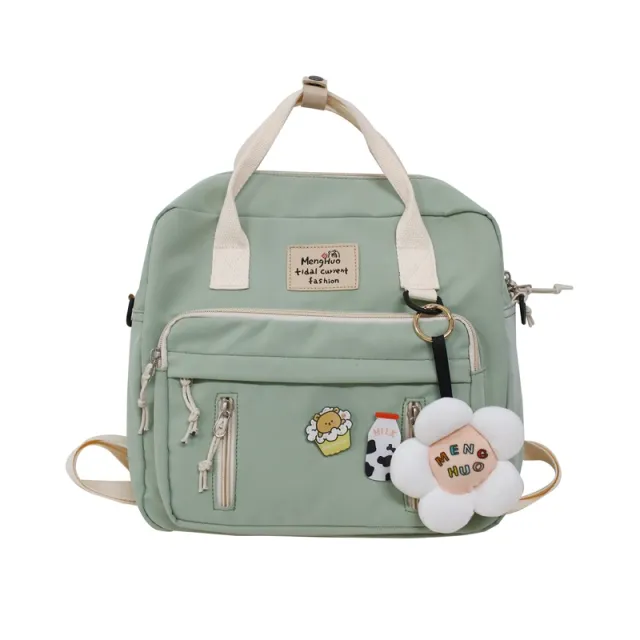 Crossbody Handbag College Style Girl Small Backpack Green - Shop at LoveMi
