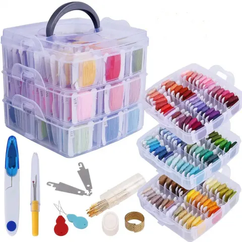 150 Color Thread with Accessories Winding Plate
