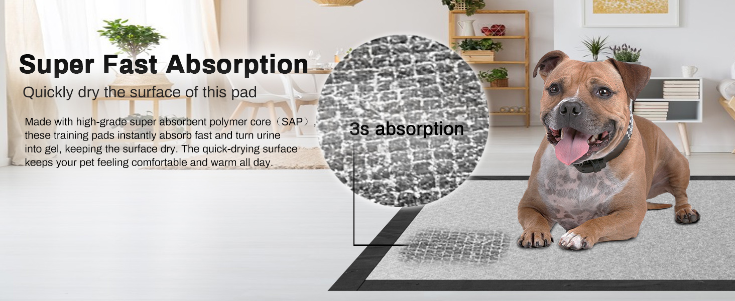 Charcoal Puppy Pads, XL 28x34, All Edge-Wrapped, Odor-Control Pad — image 9