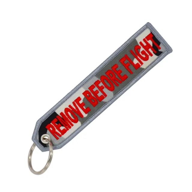 Personalized Embroidered Red Background White Keychain Camouflage - Shop at LoveMi
