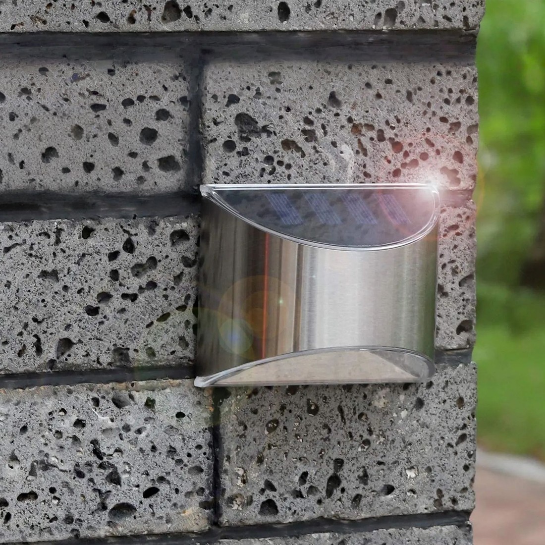 4PCS Super Bright Solar Powered Door Fence Wall Lights LED Outdoor Garden Lamp