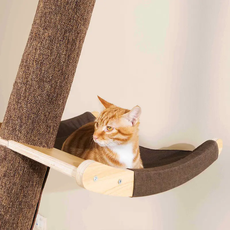 Solid Wood Large Cat Climbing Frame Litter