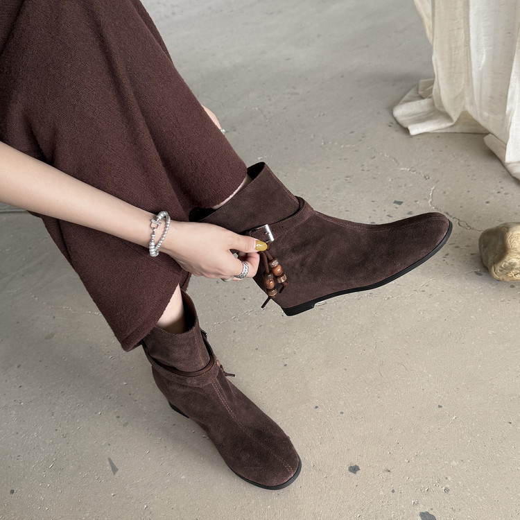 Faux Suede Ankle Boots, picture 5 of 5