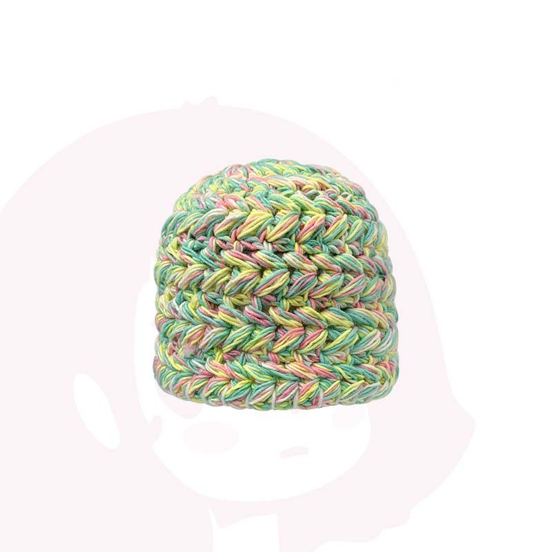 Thick And Small Color Matching Wool Hat