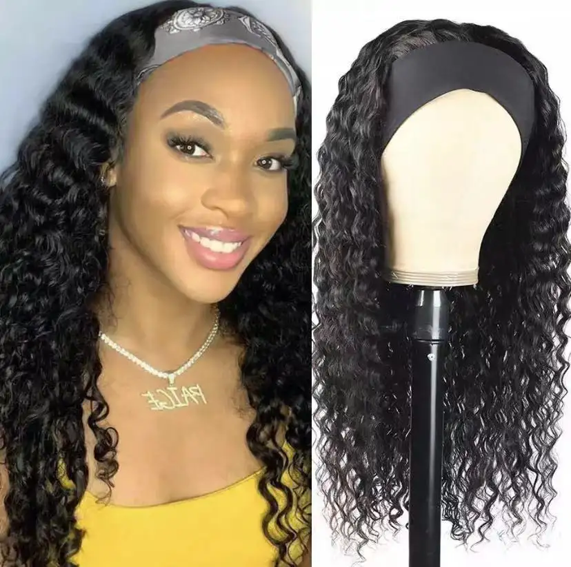European And American Women's Head Scarf Wig