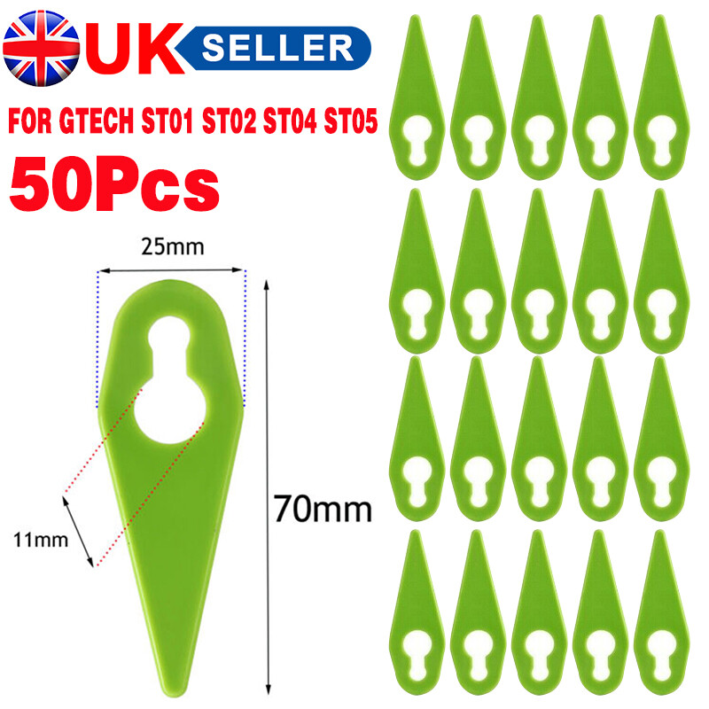 50x Genuine GTech Strimmer Blades. To Fit ST04, ST05, ST20, GT3.0, GT4.0, GT50 — image 9