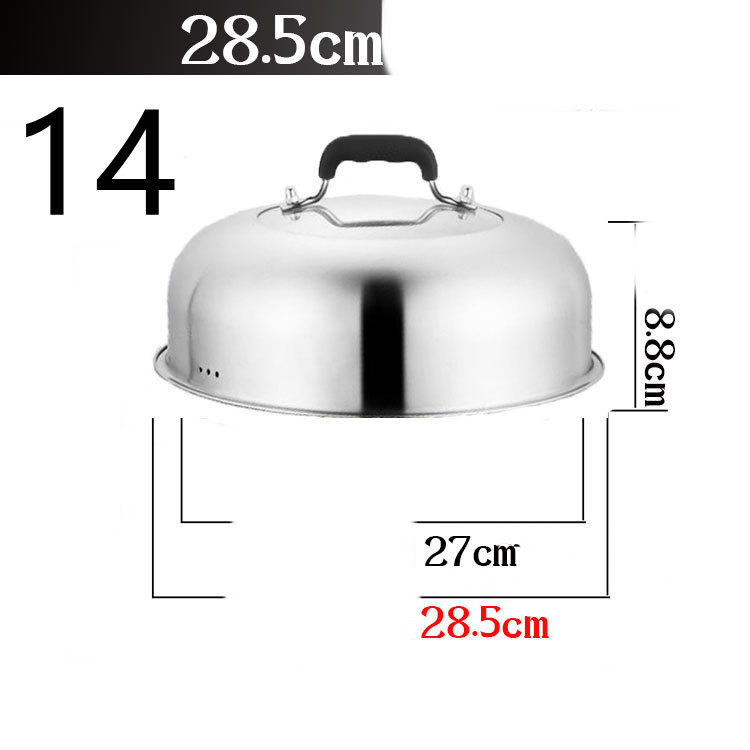 Title 13, Stainless Steel Heightened Round Household Wok ...