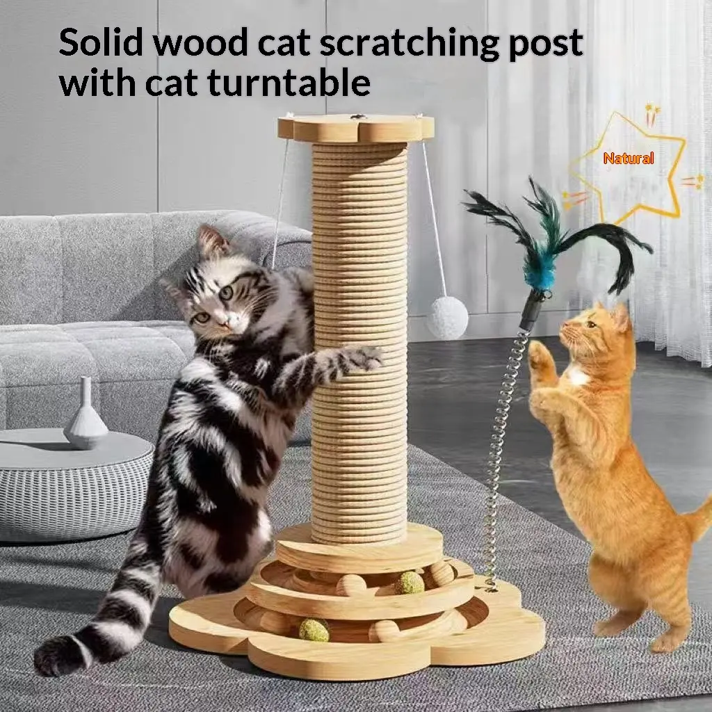 Cat Climbing Frame, Wear-Resistant And Non-Shedding, Elevated