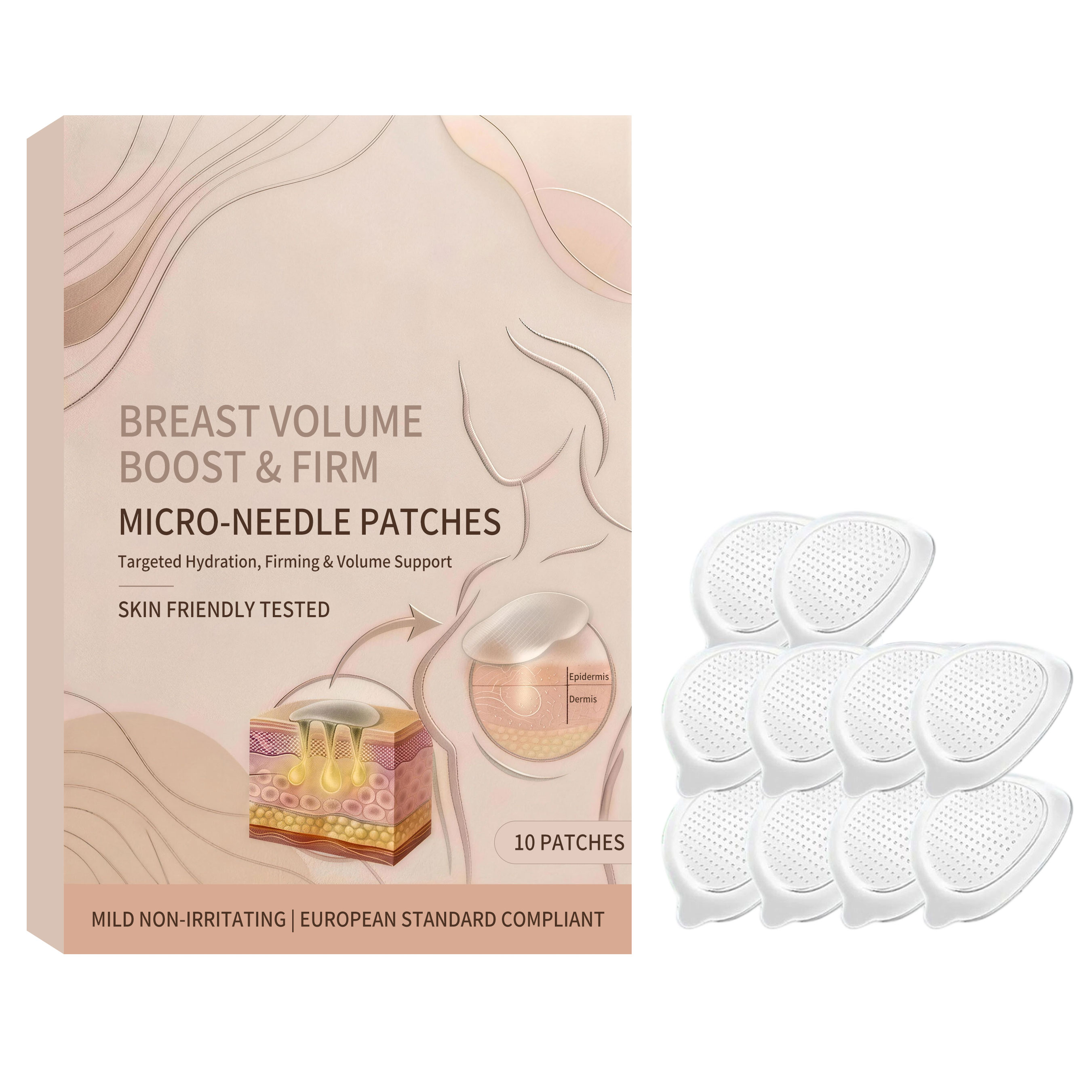 Chest Abundance Microneedle Sticker 10pcs 1box