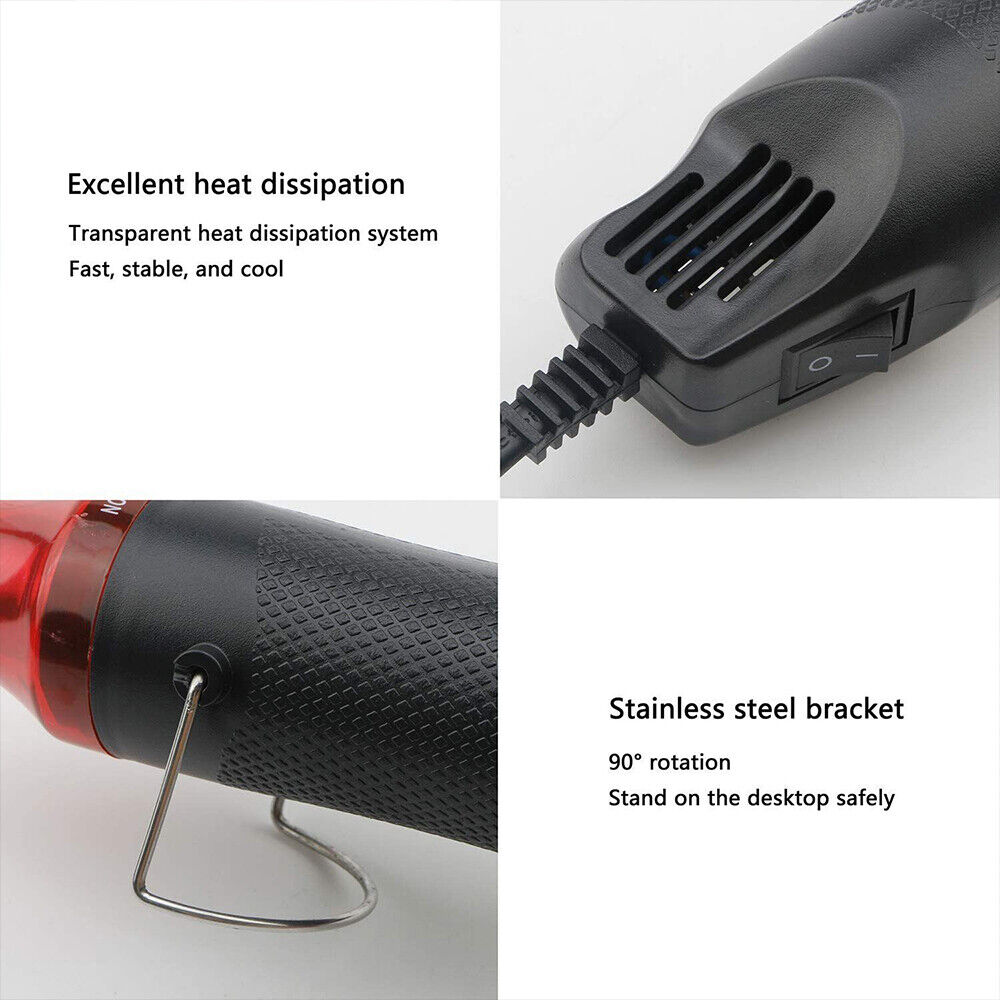 300W Handheld Hot Air Gun Portable Mini Heat Gun For DIY Crafts Shrink Wrapping — foto 10