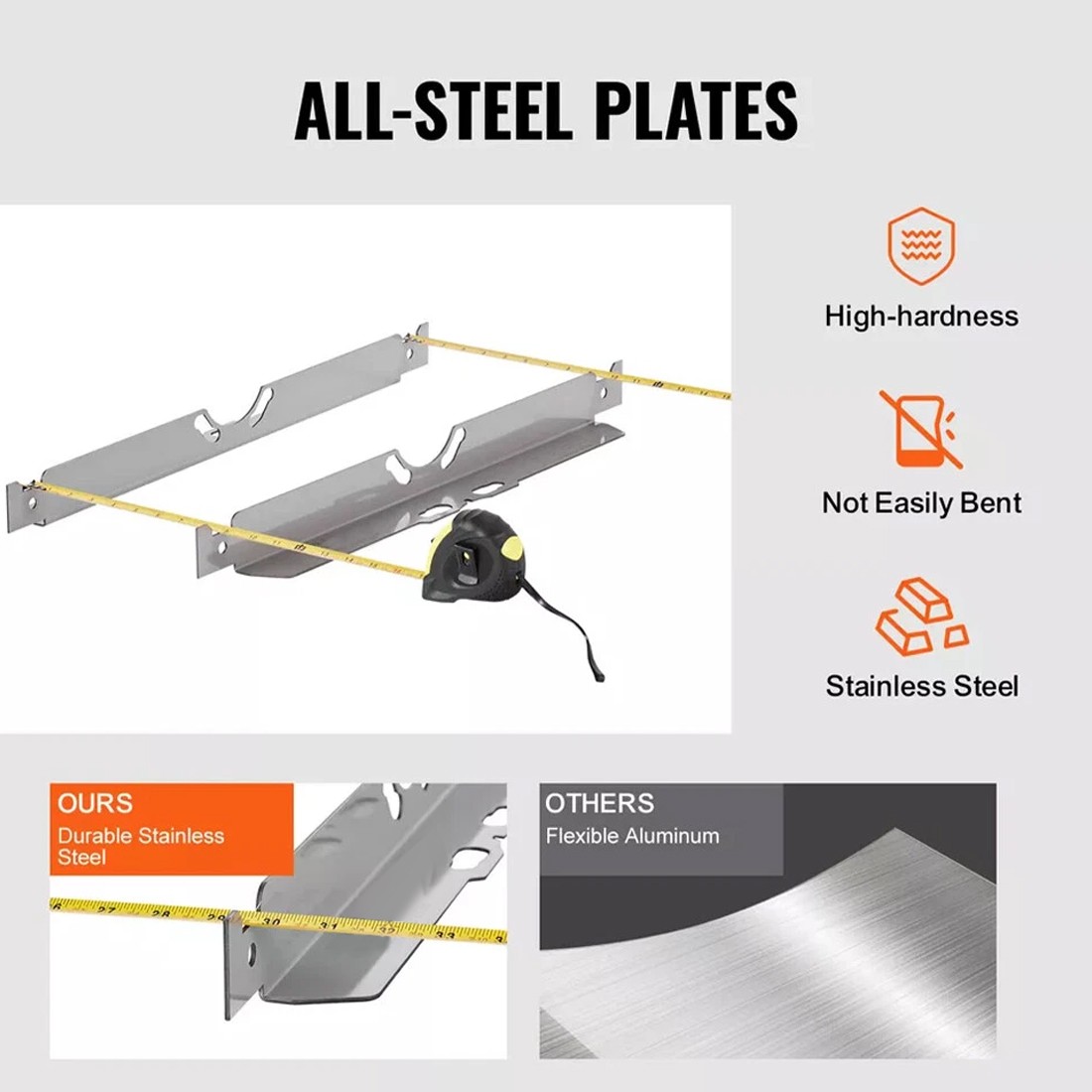 2X Wheel Alignment Tool Toe Plates Accurate Measurements With 2 Tape Measures UK 8