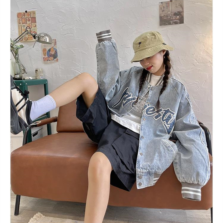 Women's Loose Vintage Casual Fashion Denim Jacket