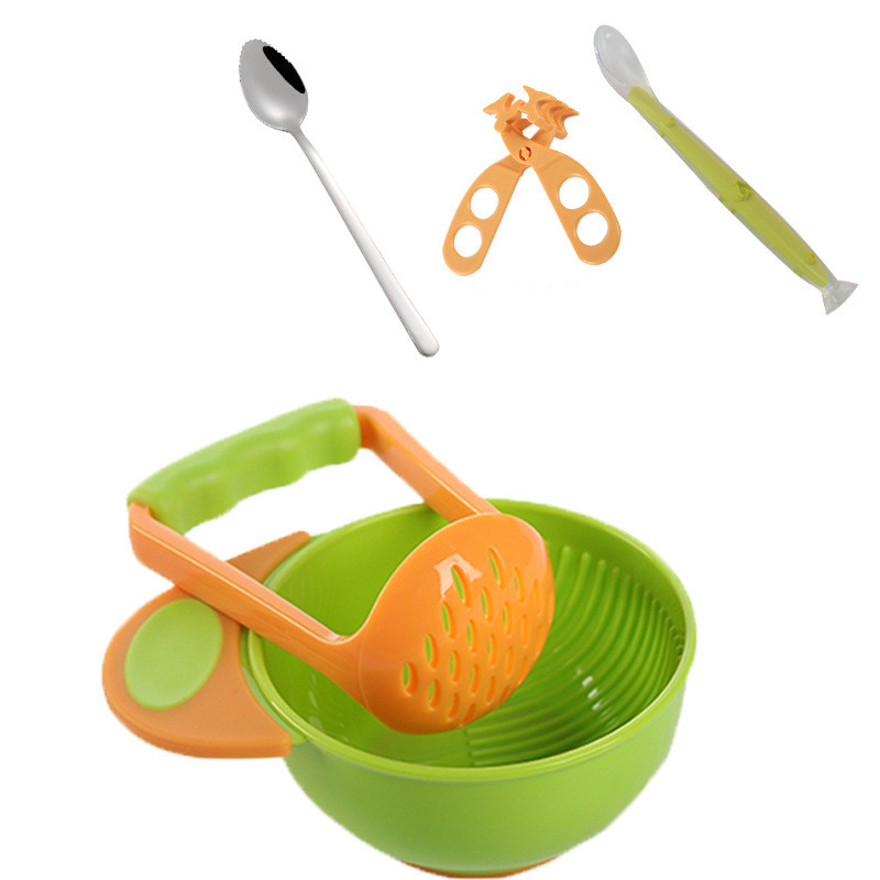 8249e2f0 d9b3 4d82 a86e 40b4fb2b1fbf - Baby Food Supplement Tool Grinding Bowl Supplementary Scissors Set