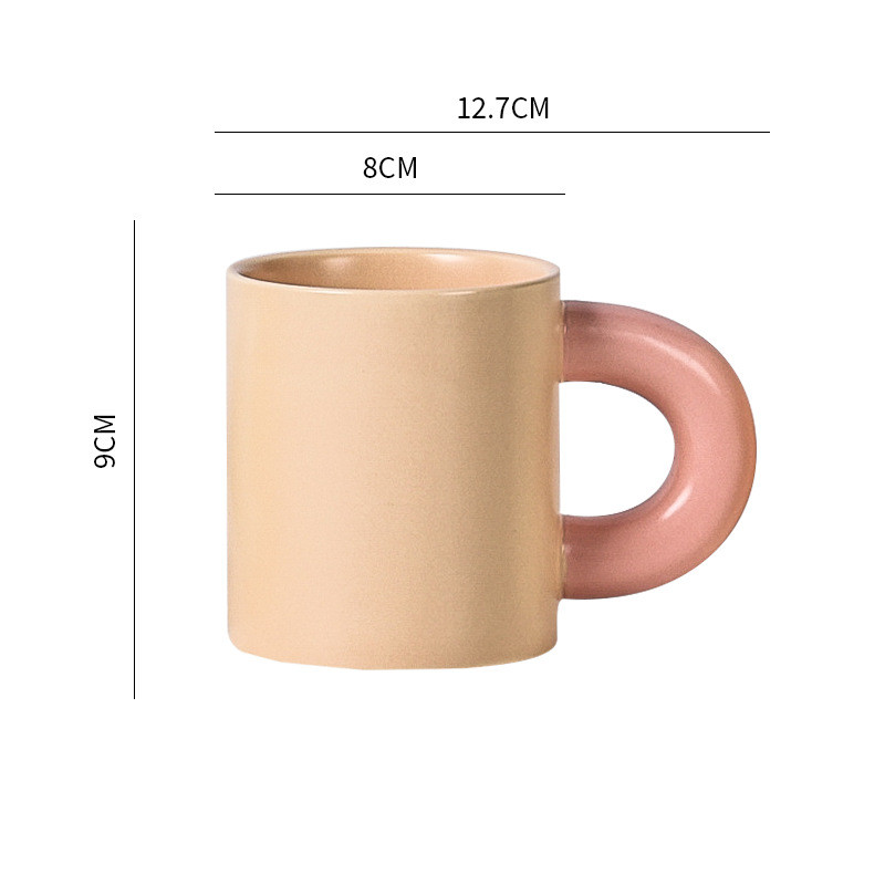 Title 2, Thick Handle Ceramic Cup With High Face Value