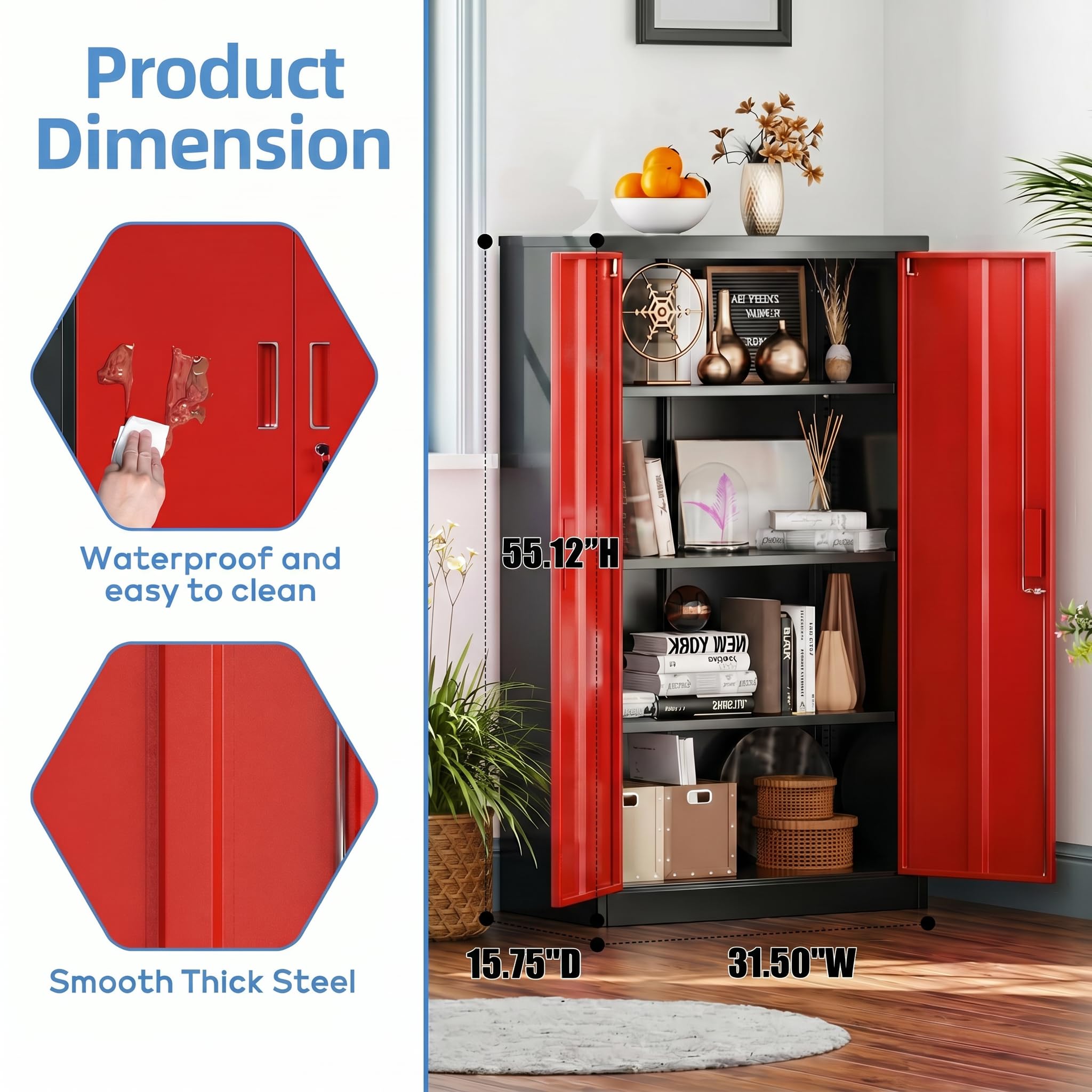Armoire de rangement de garage en métal – Image 5