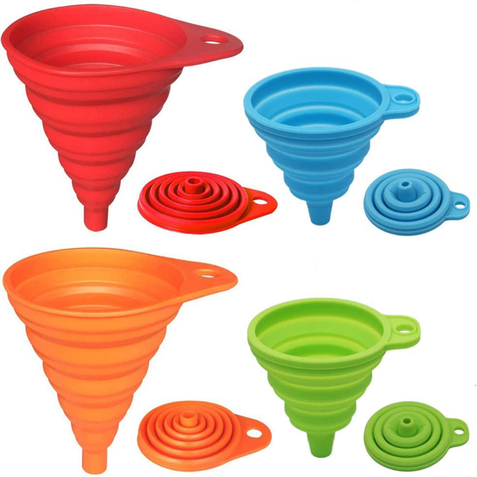 Collapsible Silicone Funnel Set