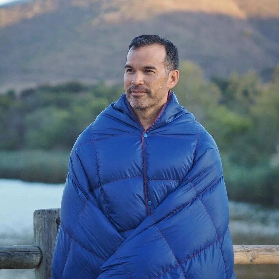 Down Camping Blanket Camping Hiking Puffy Down Blanket Packable Lightweight Down,Note The Blue Area In The Main Image For The Product Specifications.