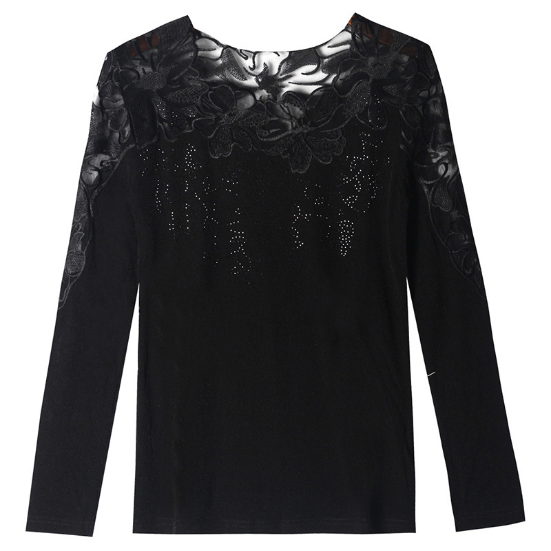 Title 4, Western Style Diamond Long-sleeved Ladies Blouse