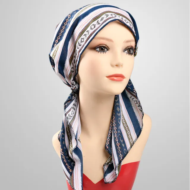 Long Tail Cap Wrapped Headscarf Headband Headgear Night Cap Chain Clause - Shop at LoveMi