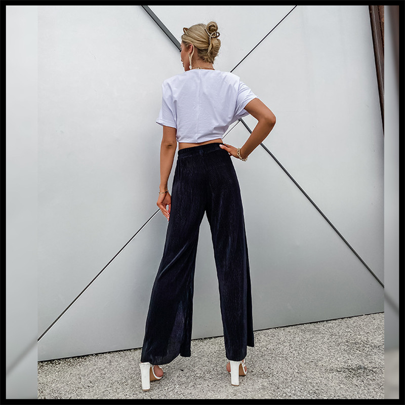 Title 2, Slit Street Breathable Wide-leg Pants Trend