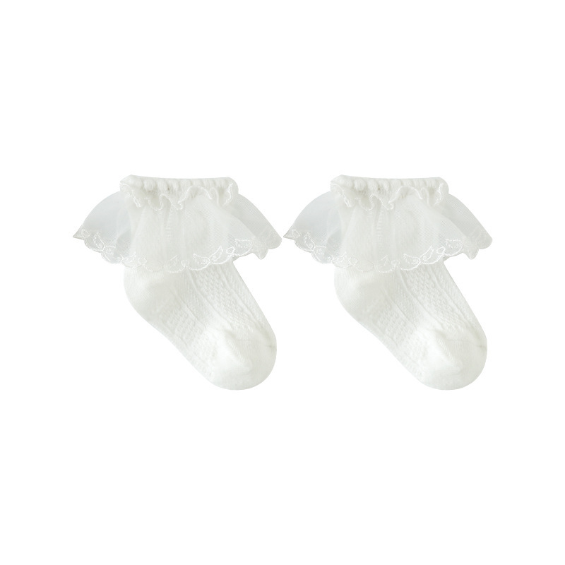 Title 6, Chaussettes en maille pour enfants en coton car...