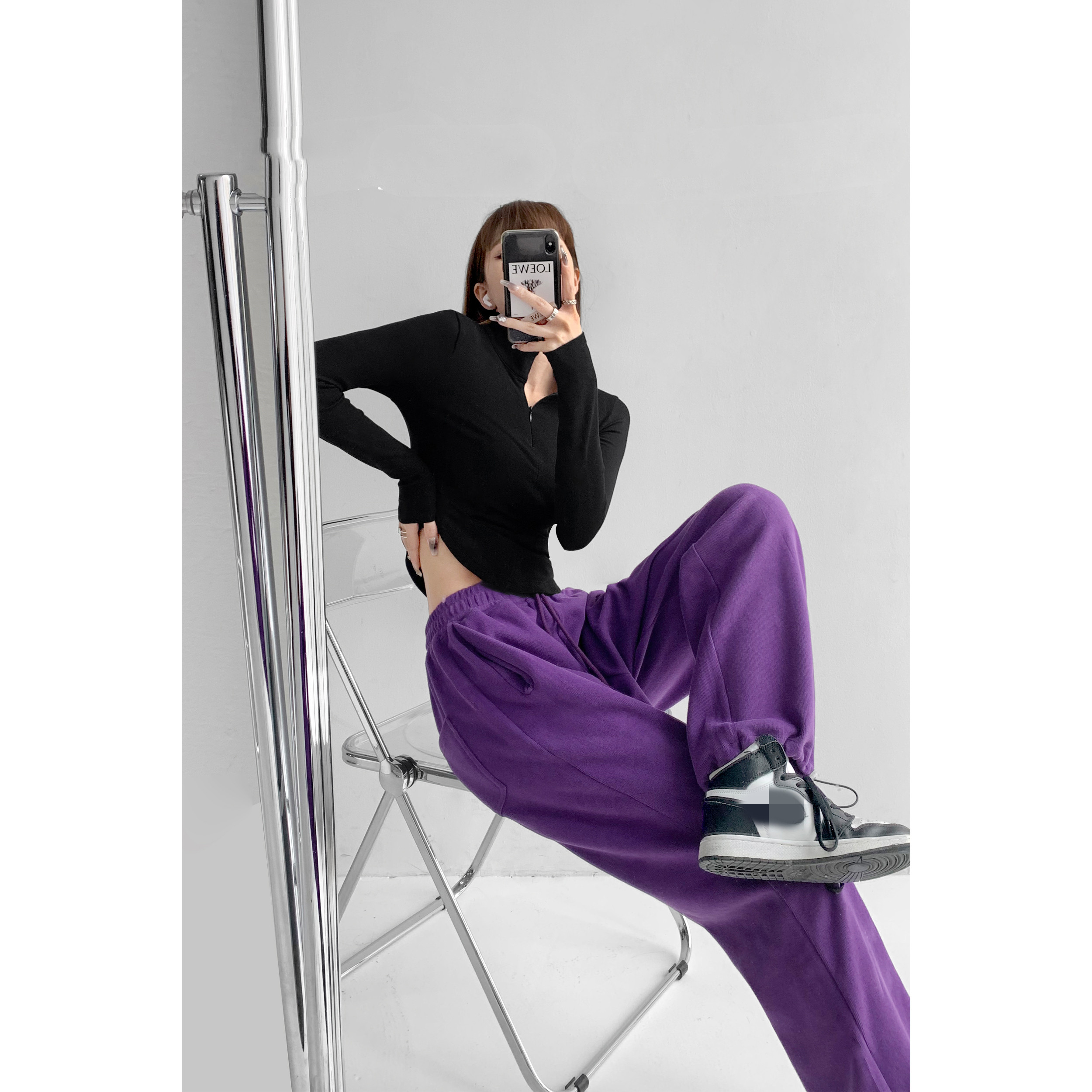 Title 13, Amerikanische lockere Sweatpants für Damen, fig...