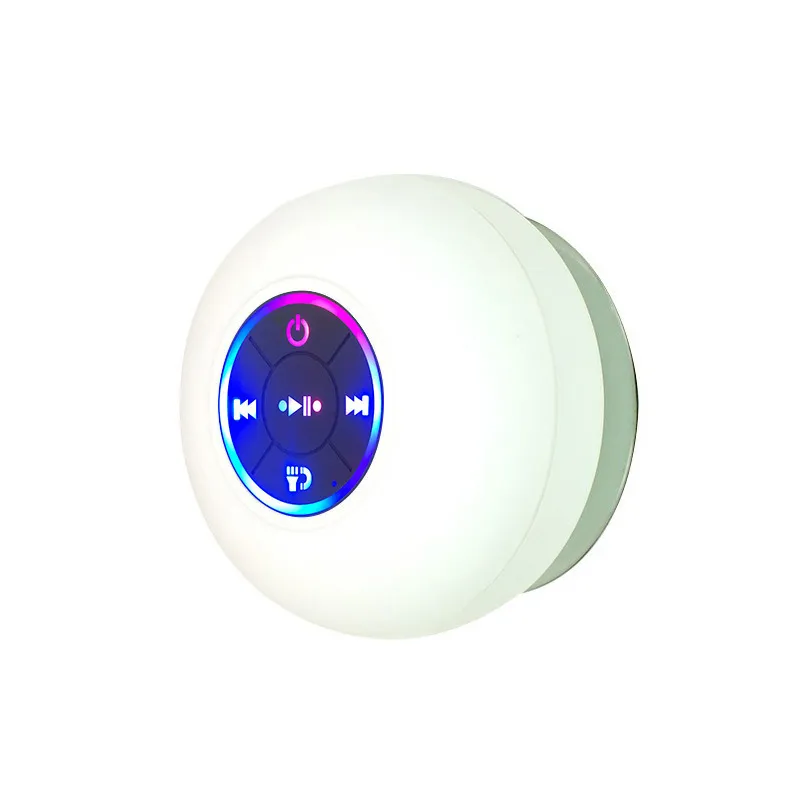 Big Suction Cup Waterproof Bluetooth Speaker LED Light Emitting – image 2